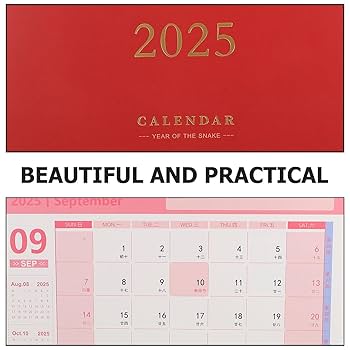 Amazon.com : Toyvian 2025 Desk Calendar, Desktop Calendar